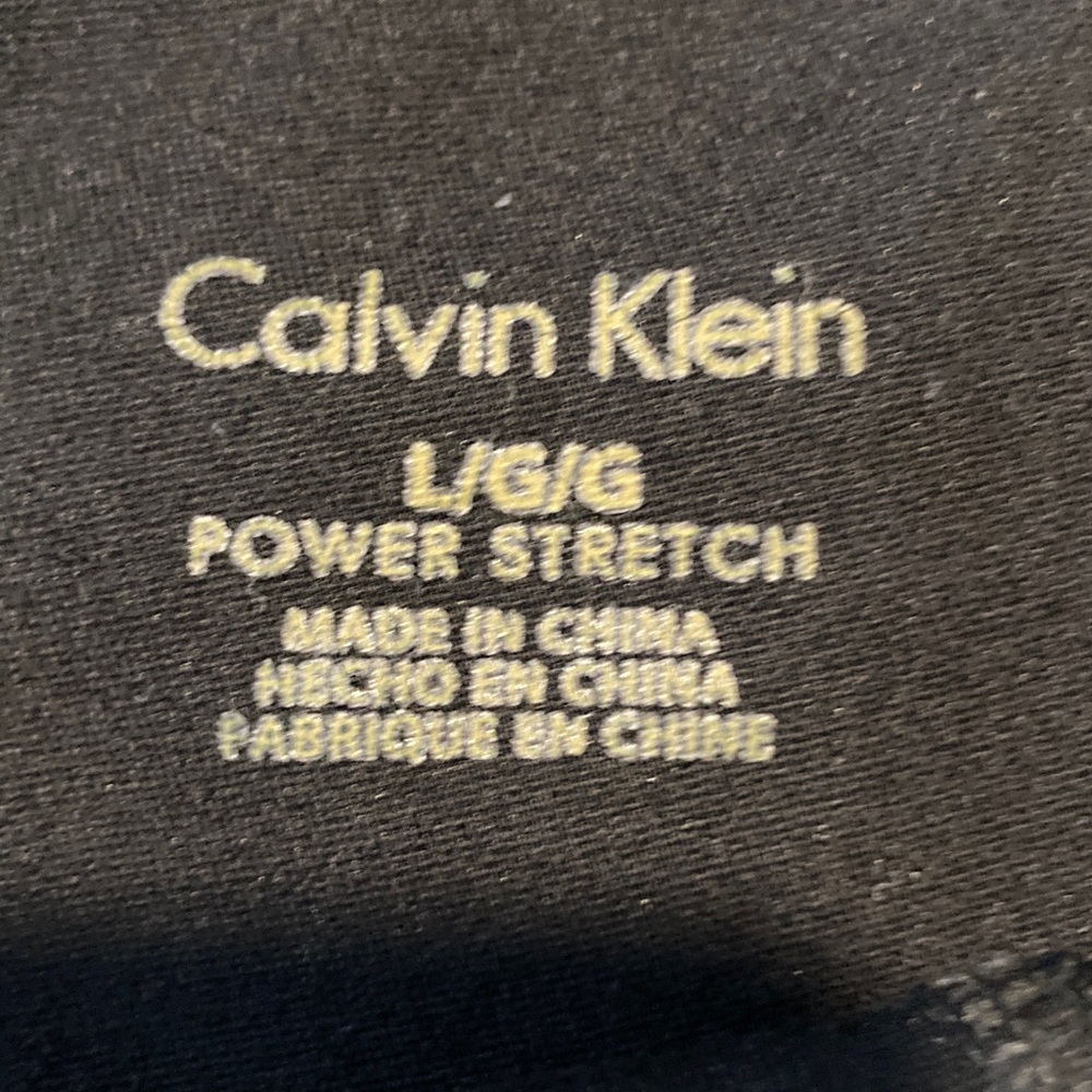 Calvin Klein Woman’s Black Slacks with Gold Accent - Picture 3 of 5
